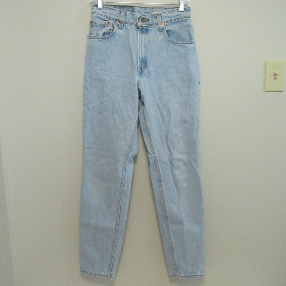 Womens Levis 550 Tapered Light Wash Size 7 Long USA Made